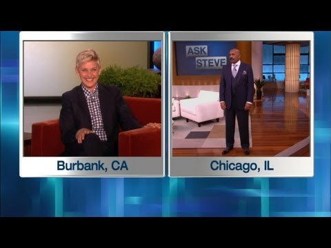 Ellen’s In Steve Harvey’s Ear