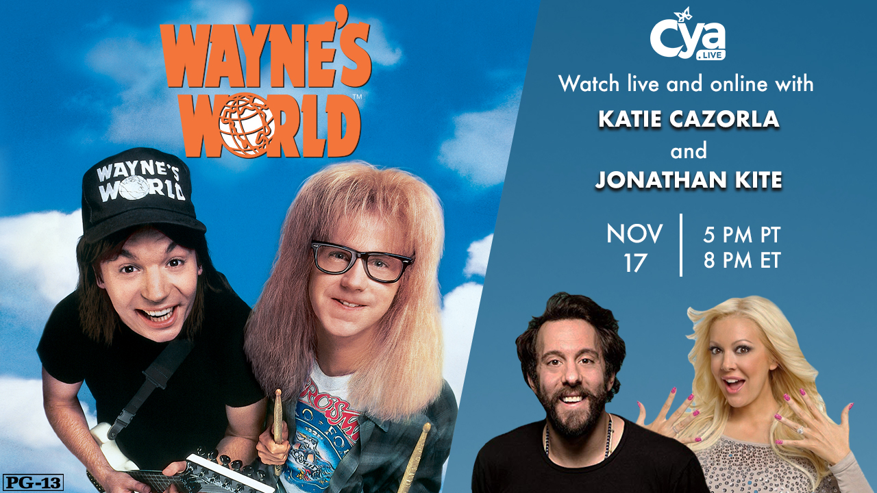 Watch Wayne’s World and video chat together with the stars in real-time