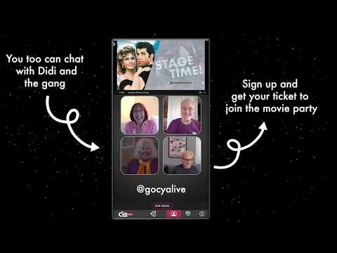 You too can watch Grease while video chatting online with Didi Conn and the Grease gang on Cya Live!